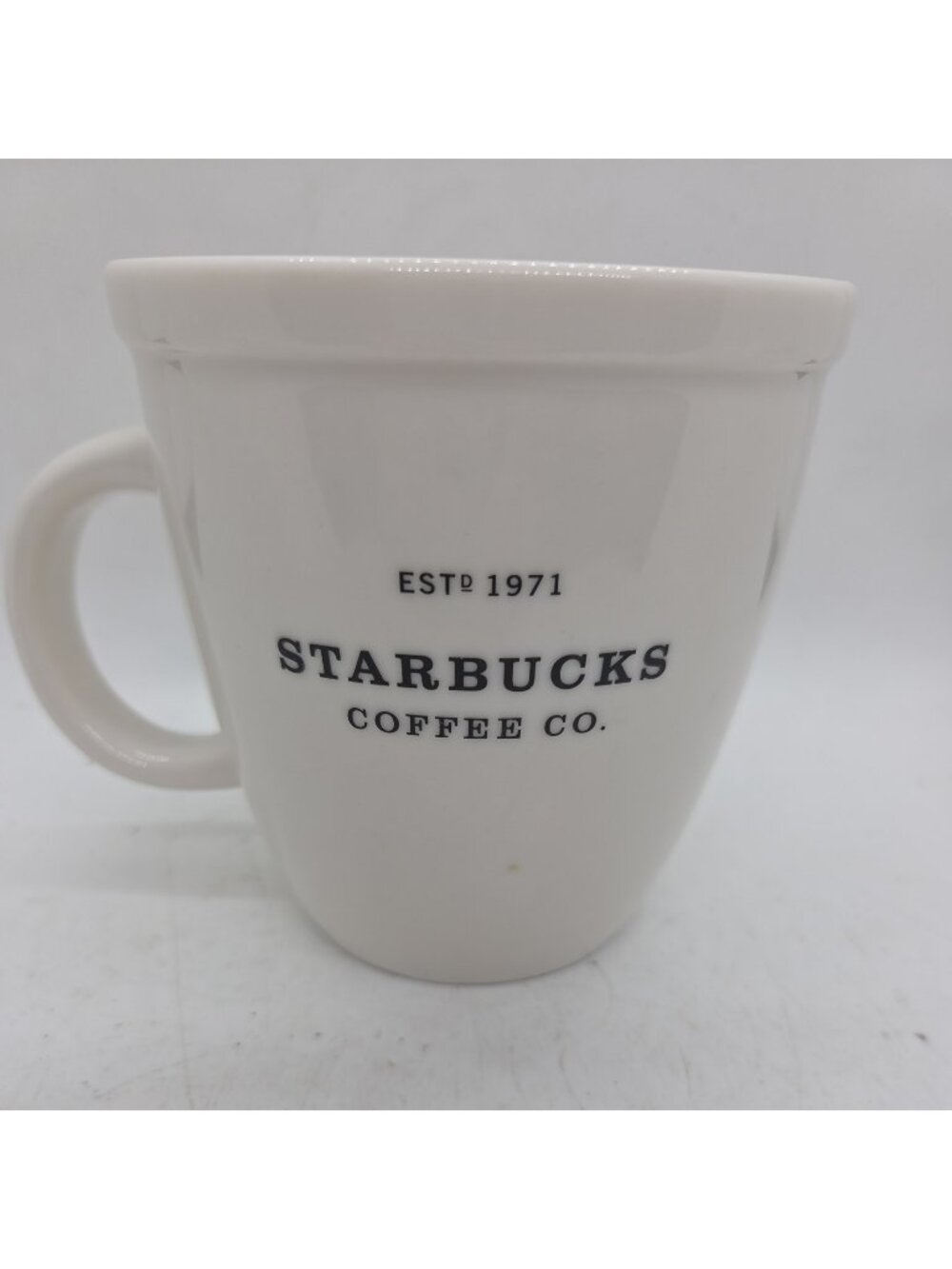 Starbucks Barista Mug 2001 Edition Large Abbey White 16oz Est 1971